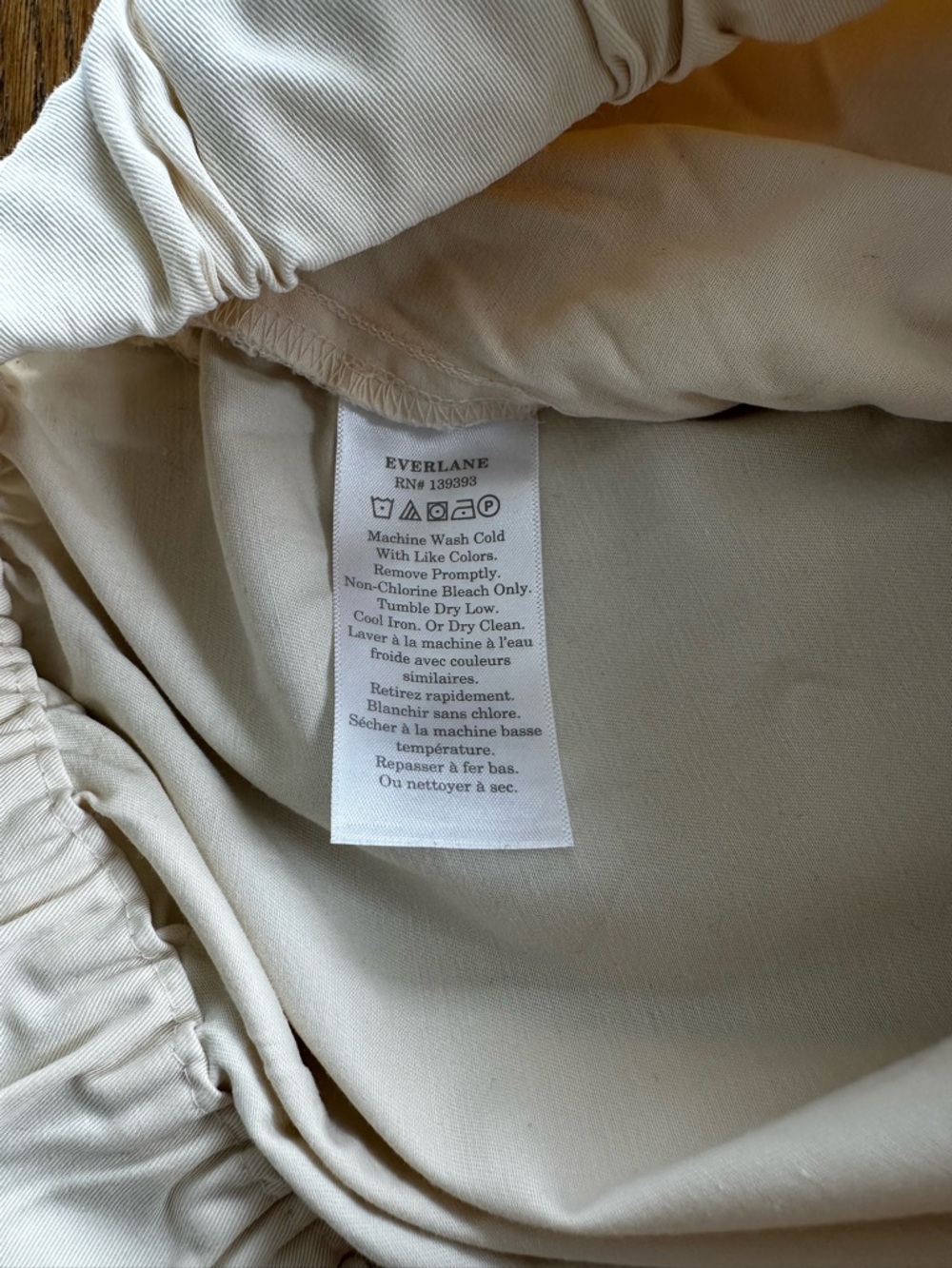 Everlane The Easy Short Pull-On Cotton Shorts Elastic Waist Cream Size 4 Women's - Picture 9 of 11